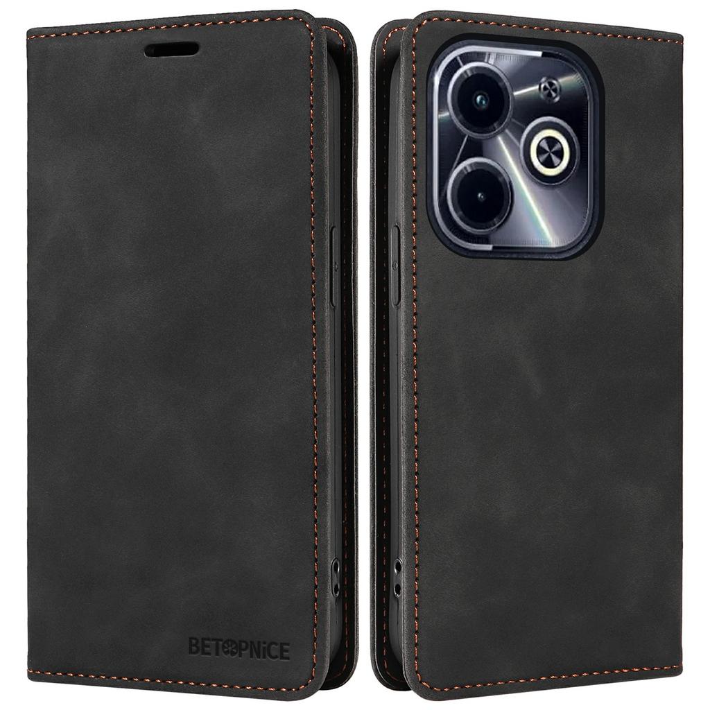 BETOPNICE 003 Wallet Case for Infinix Smart 8 Plus/Smart 8 Pro 4G/Smart 8 4G/Hot 40i/TECNO Spark Go 2024 4G Leather Phone Cover