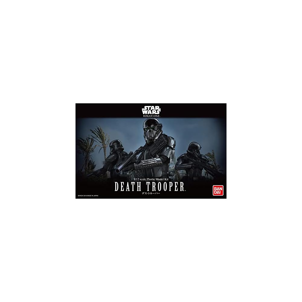 Bandai Spirits Star Wars Death Trooper 1/12 Scale Color-Coded Plastic Model Kit Black