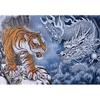 [Puzzle Life] 1000 Piece Jigsaw Puzzle - Black Dragon & Fierce Tiger Art PL1368