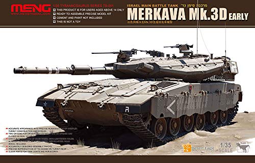 Mon Model 1/35 Israeli Army Israeli Main Battle Tank Merkava Mk.3D Early Plastic Model MTS001