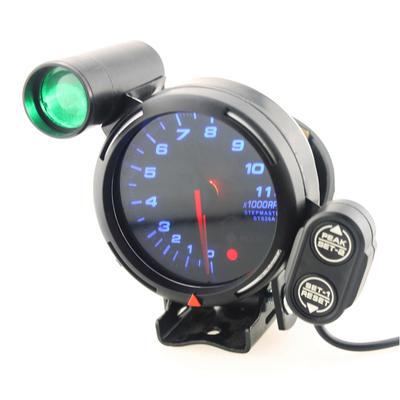 3.6 Inch 12V Car Tachometer Gauge Kit 11000 RPM Blue LED with Shift Light