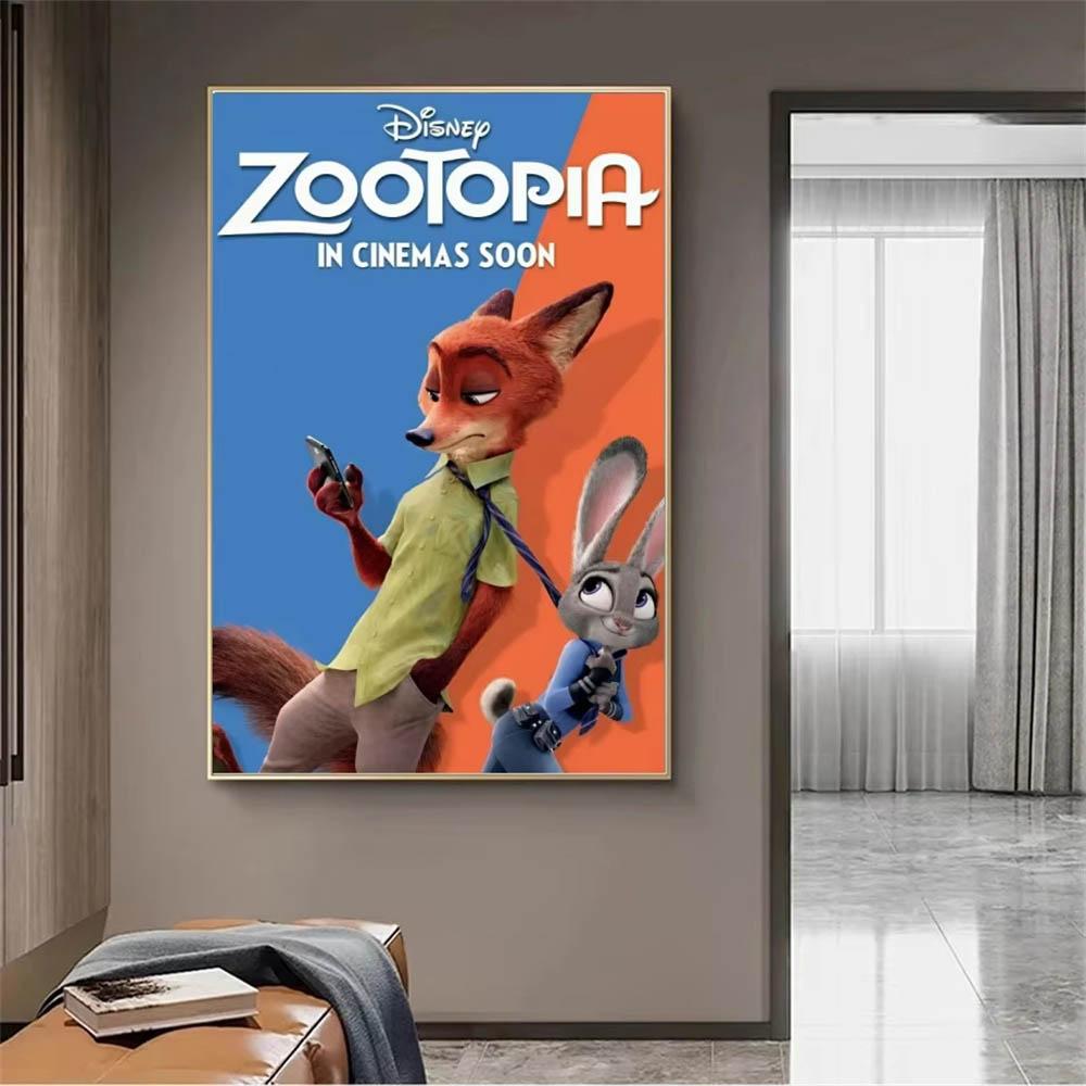 Disney Zootopia Judy Nick 5D Diamantové malování Plné diamantů DIY Ručně vyráběné diamantové malování Kreslený dekorativní malířský set