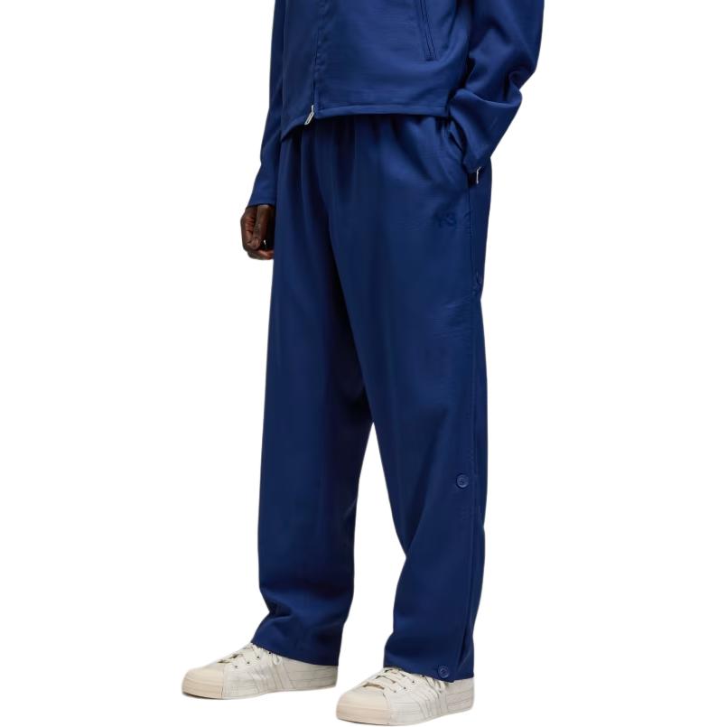 

Y-3 Solid Color Mid-Rise Loose Straight Leg Knit Sports Pants Men pants Dark-Blue JM7796 L