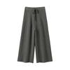 High-Waisted Ribbed Cashmere Pants - Warm and Elegant for Autumn/Winter