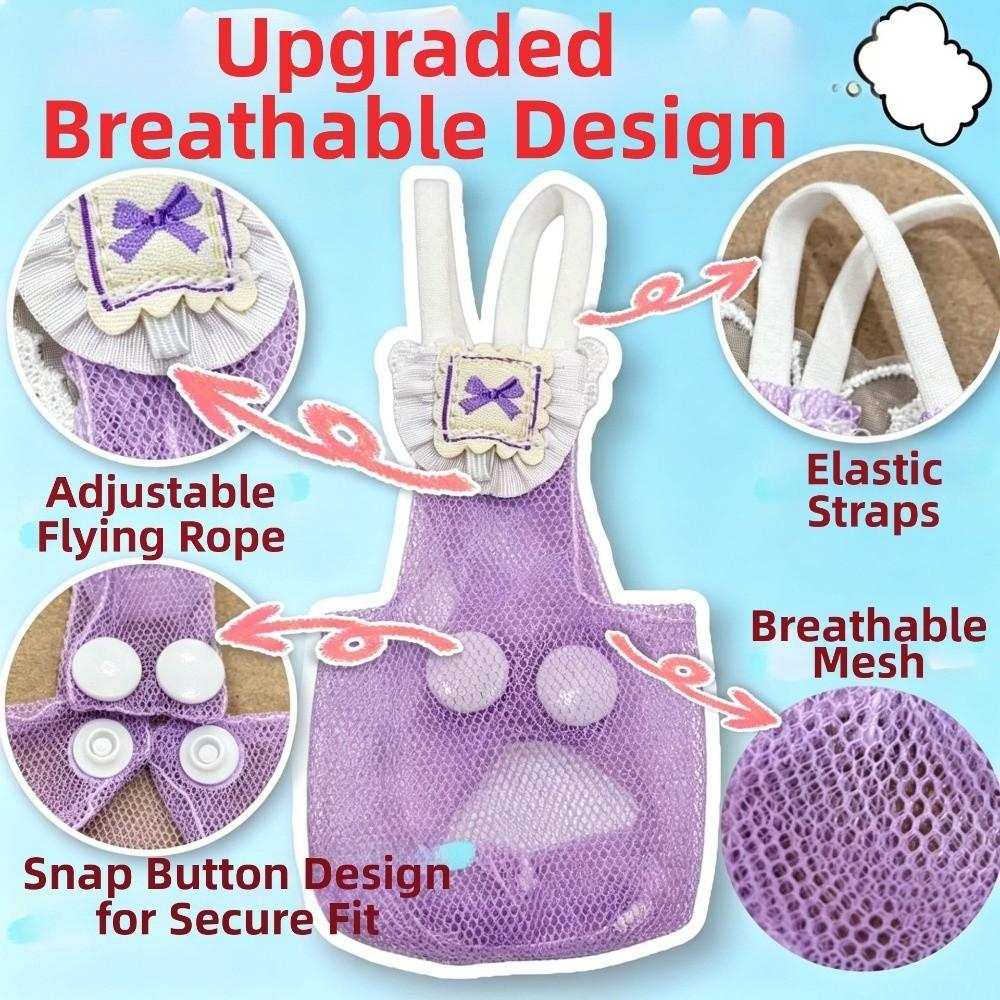 Adjustable Pet Parrot Diaper Snap-Closure Bird Vest Safety Parrot Nappy  for Cockatiel Pigeons
