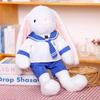 Cute Sailor Suit Cartoon Rabbit Plush Doll Toy For Kids Gift And Home Decor