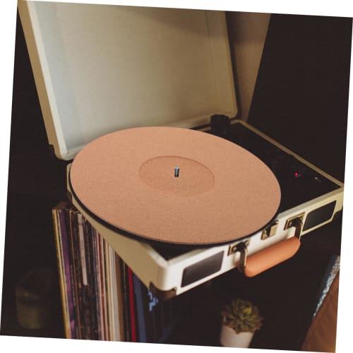 BESPORTBLE Soft Anti-Static Turntable Slip Mat, Record Protector Pad with Shock Absorption Design, Turntable Compatible, Protective Cushion for Record