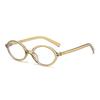 Y2K Oval Anti Blue Light Blocking Glasses Women's Clear Anti Radiation Filter Glasses Anti Radiation Eyeglass