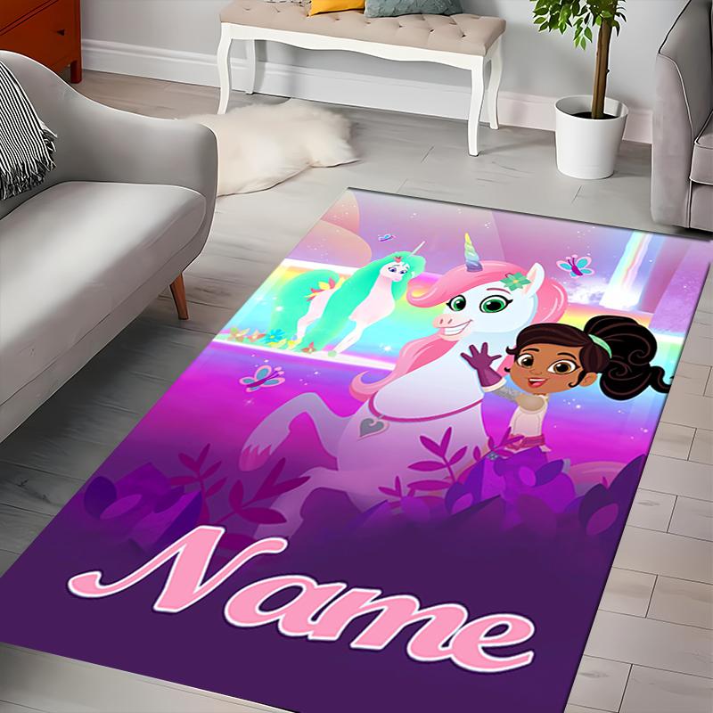 Custom personalization Nella the Princess Knight Area Rug - Perfect For Kitchen, Bathroom,Laundry Room Decor Large Size Available,Gift All Seasons