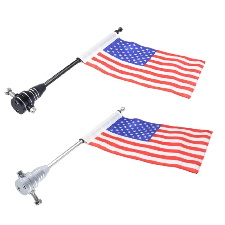 Motorcycle Flag Poles Mount for 1/2 Luggage Rack Motorcycle Flagpole Easy Install Flag Shelf With Base