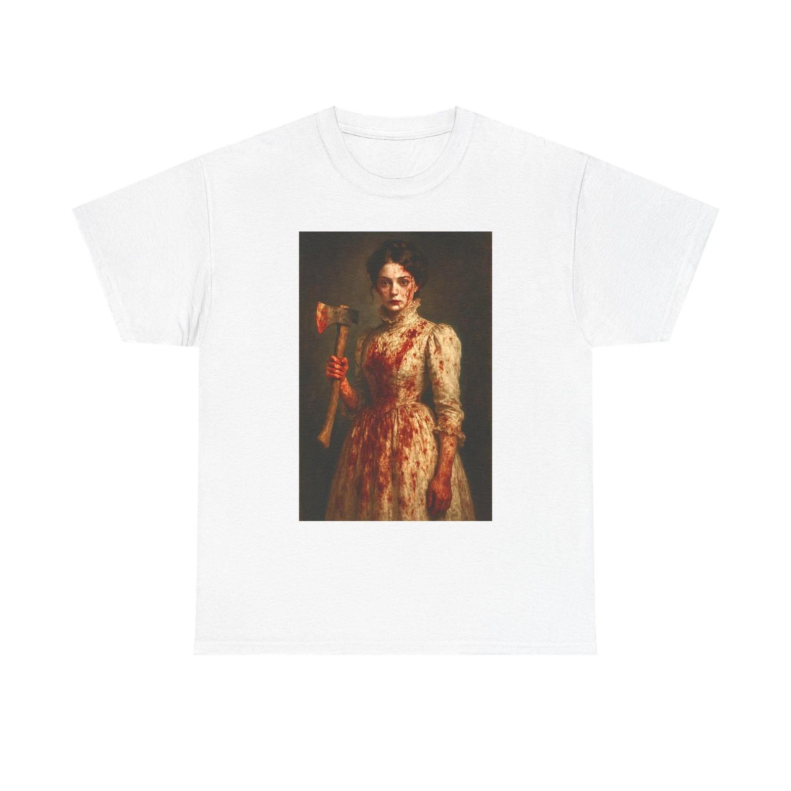 

Bloody Bride Tee | Unisex Cotton T-Shirt, Halloween Gift, Goth Apparel, [...] M