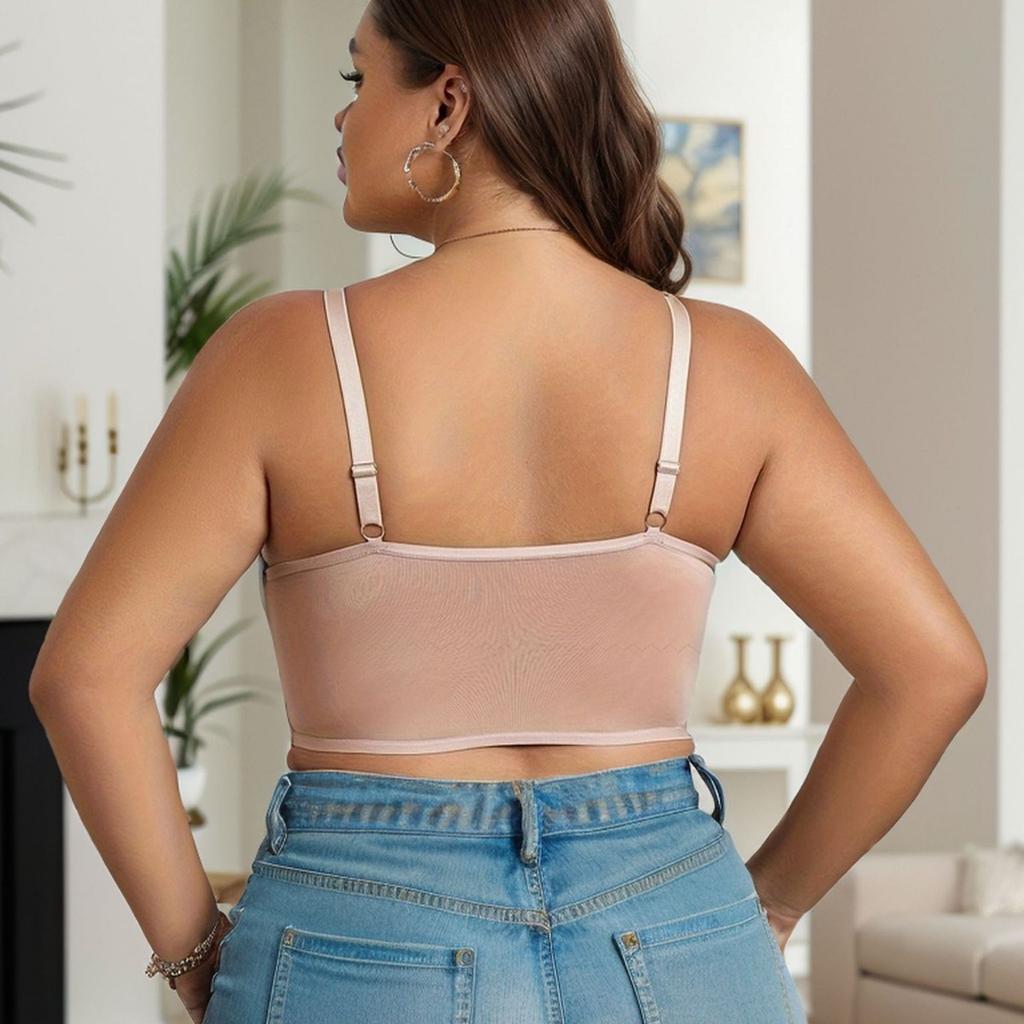 Thin High-elastic Smooth Triangle Cup No-rim Bra Fat Girl Big Chest Small Non-empty Cup Side Breast Underwear