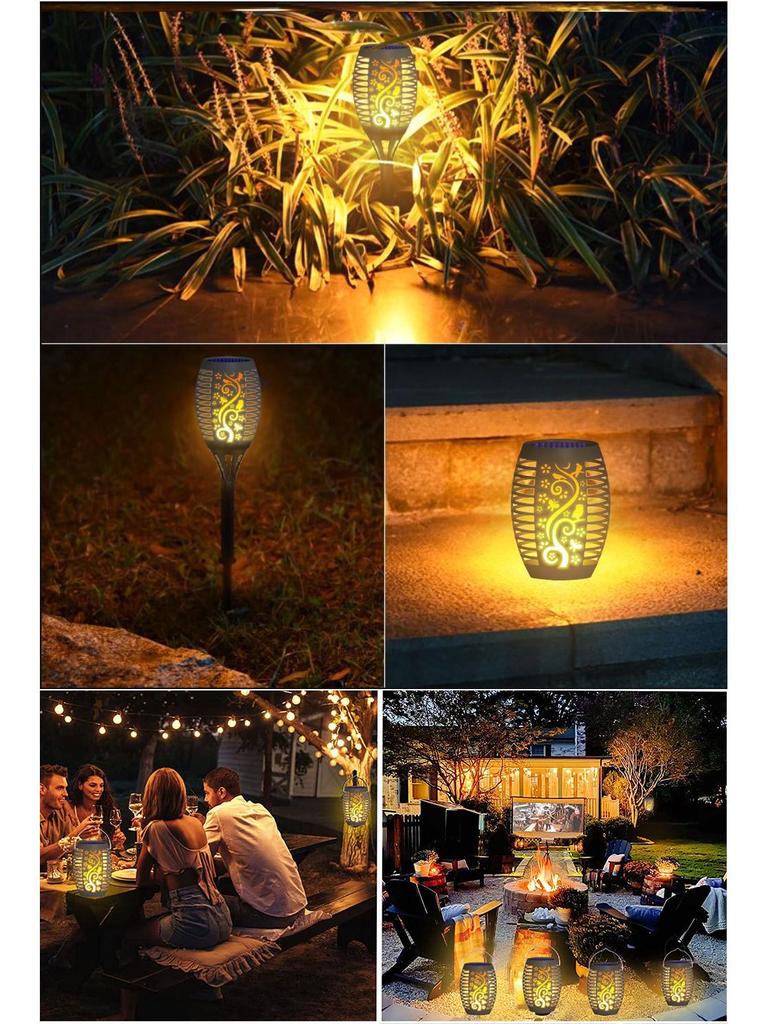 Solar Garden & Courtyard Lights: Ground, Wall, Torch, and Table Variants