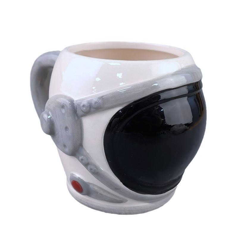 Astronaut Astronaut Ceramic Mug Embossed Planet Milk Cup 3D Helmet Shape Tea Cup Water Cup Coffee