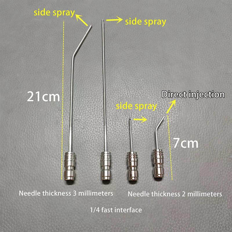 High Pressure Cleaning Needle Nozzle 1/4" Quick Connect Slim Design For Deep Cleaning AC & Car Washer Tanks