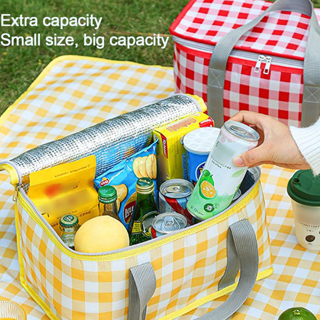 Portable Outdoor Picnic Basket Foldable Thickened Hand Basket ForPicnic Insulation Camping And Hiking Trips Easy To Clean Sturdy