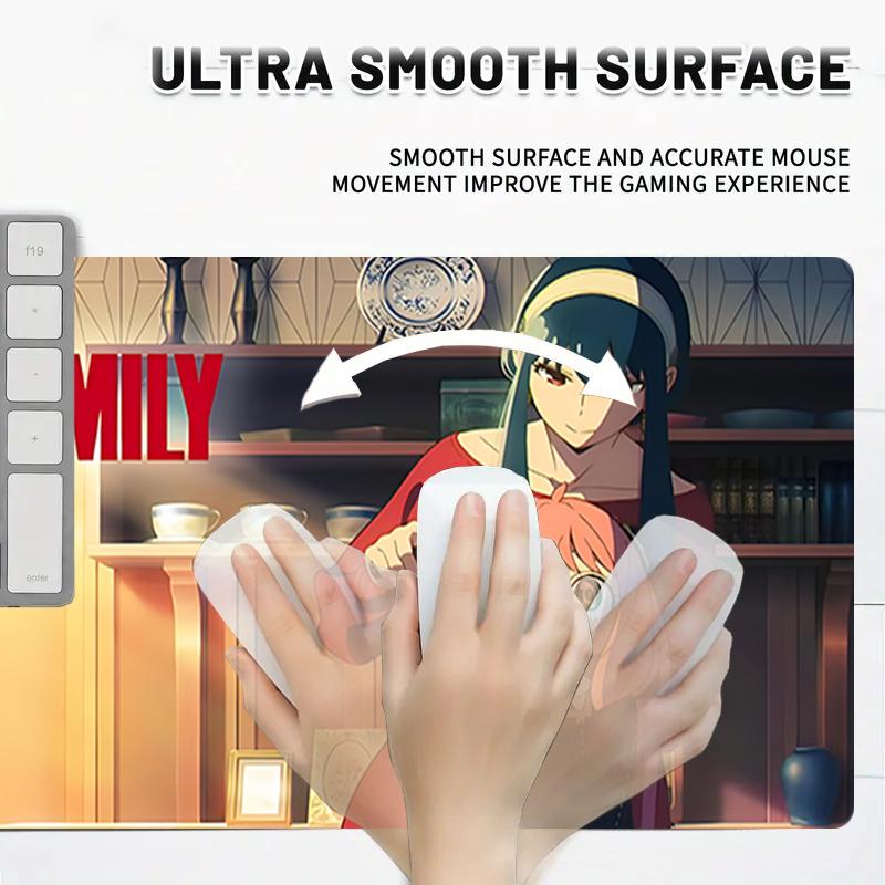 1Pc Spy Family Adventure Gaming Mouse Pad Keyboard Desk Mat Non-slip Rubber Lock Edge Waterproof Computer Mousepad for Office Home Decor Y1115