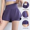 Women's Quick-Dry Yoga Pants with Built-In Shorts - Anti-Exposure, Summer Fitness, Running Training, 3/4 Length