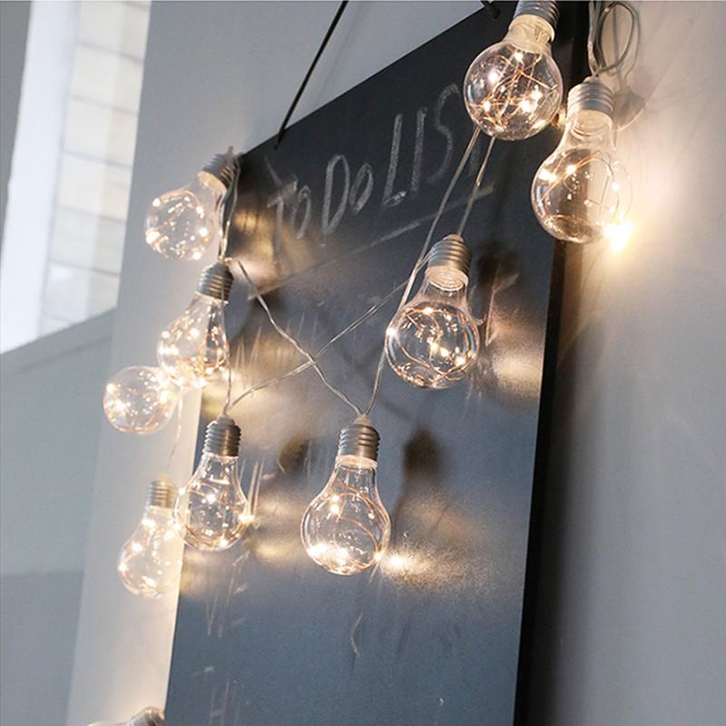 LED Fairy Lights Battery Power Bulb Interior Bedroom Bulbs Outdoor Garden Wedding Party Christmas Decor Garland Light String