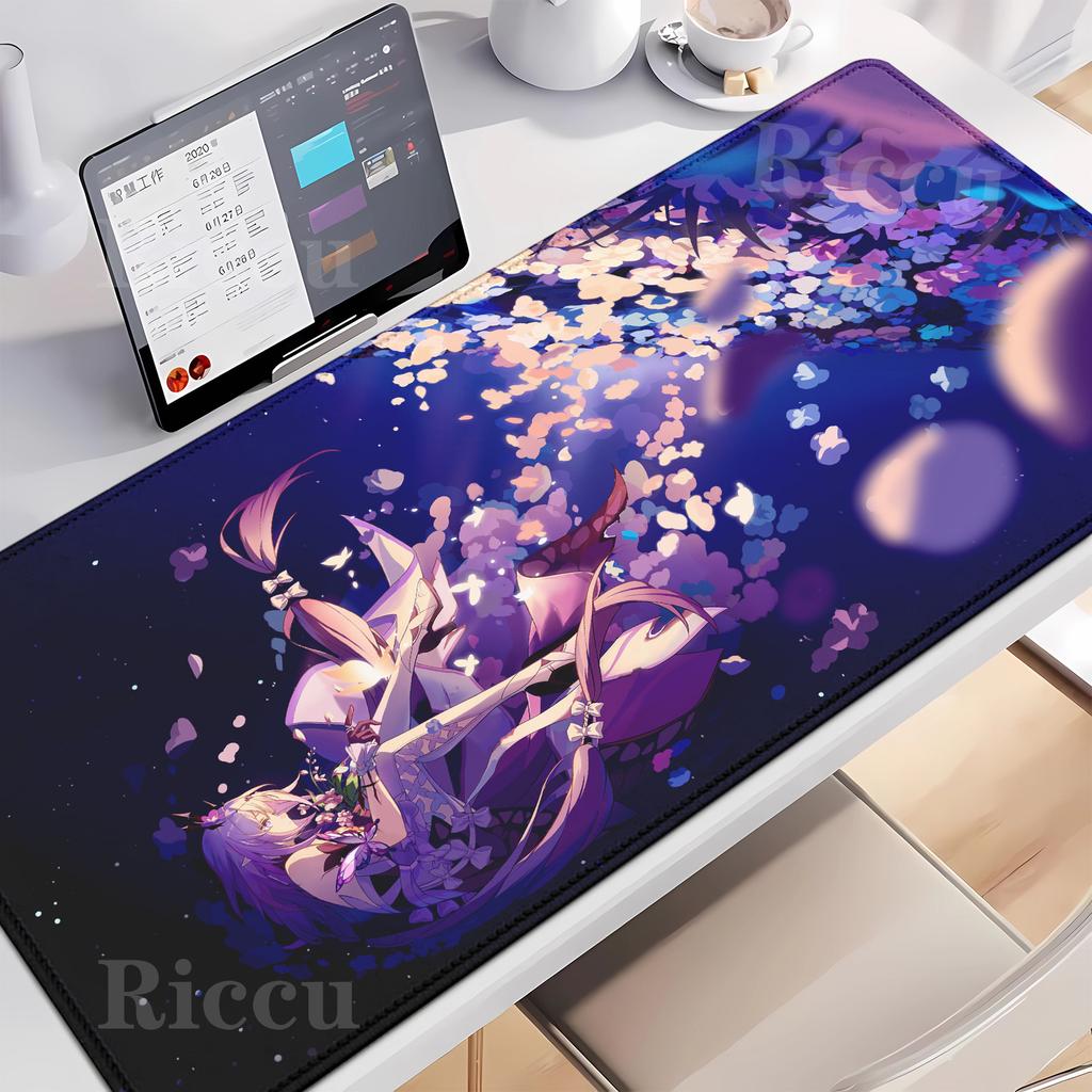 Honkai Star Rail Castorice Anime Large Gaming Mousepad Gamer Printing Mouse Pad Kawaii girl Keyboard Rubber Table Carpet DeskMat