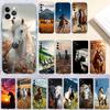 Fine Horse Transparent Phone Case for Motorola Moto Edge Plus G200 G23 E13 E15 E20 E30 G62 G71 G72 G75 G24 G15 Power