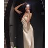 2025 Women's Summer V-Neck Ice Silk Nightgown: Elegant High-End Homewear