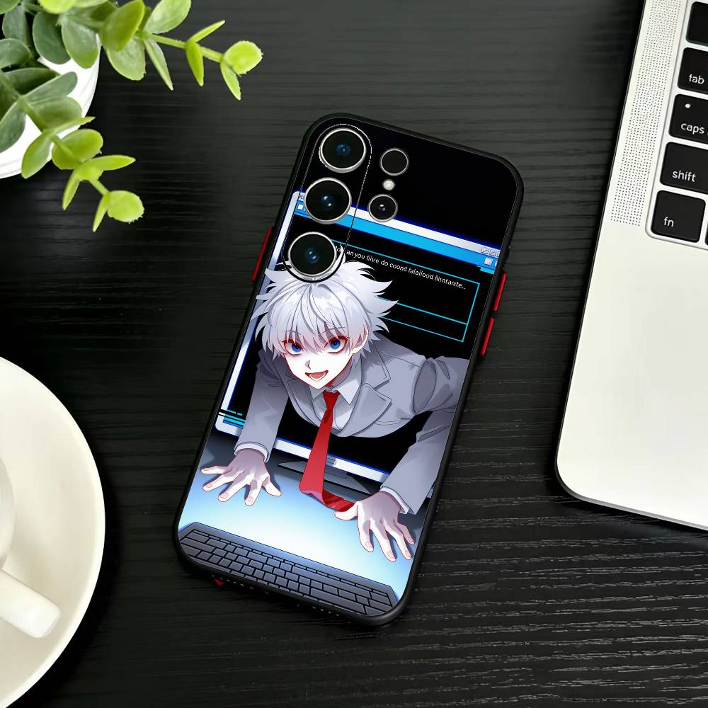 R-Killua Zoldyck H-Hunter X Hunter Phone Case For Samsung S26,S25,S24,S23,S22,S21,S20,S30,Ultra,Plus,Fe,Note,5G Black Cover