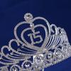 Sweet Heart Corresponding White Diamond Crown Princess Birthday Party Crown Stage Performance Accessories