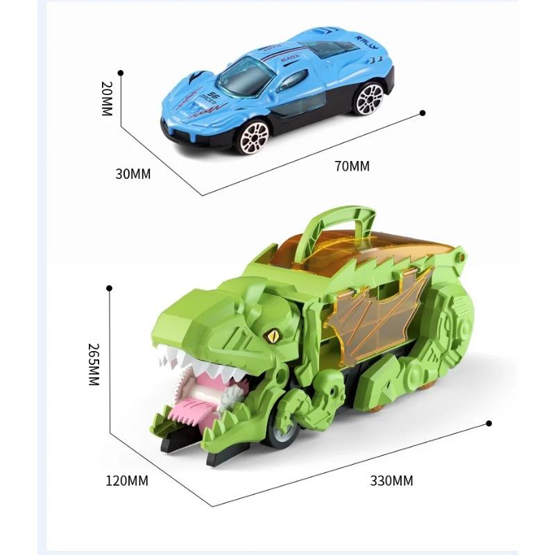 Large Dinosaur Devouring Car Toy Tyrannosaurus Rex Storage Toy Car Boy Sliding Inertia Alloy Ejection Transport Car Birthday Gif for Daily Use