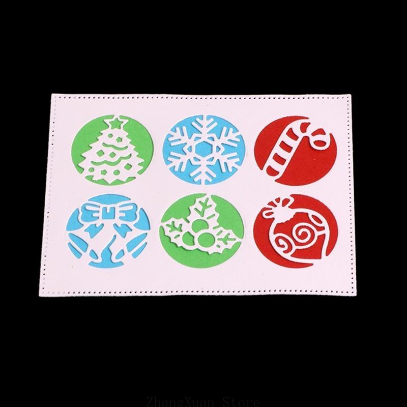 Christmas Metal Cutting Dies Stencil DIY Scrapbooking Album Paper Card Template Mold Embossing Craft Decoration 3XUF