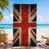 Vintage Uk Flag Towel Microfiber Beach Towel, Quick-Dry, Sand-Free, Ultra-Fine Fiber, Super Soft.