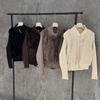 Women Short Faux Fur Winter Coat Knit Sleeve Wholesale