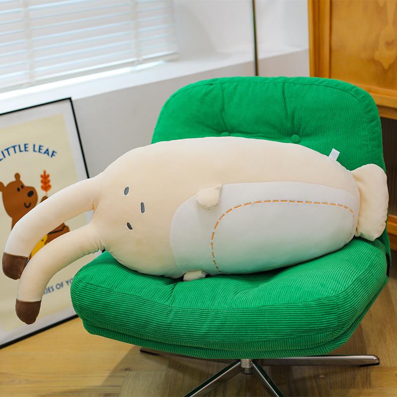 Nový kreativní polštář ve tvaru srdcovky pro dívky spící na boku s dlouhýma nohama panenky na postel s polštářem plyšové hračky