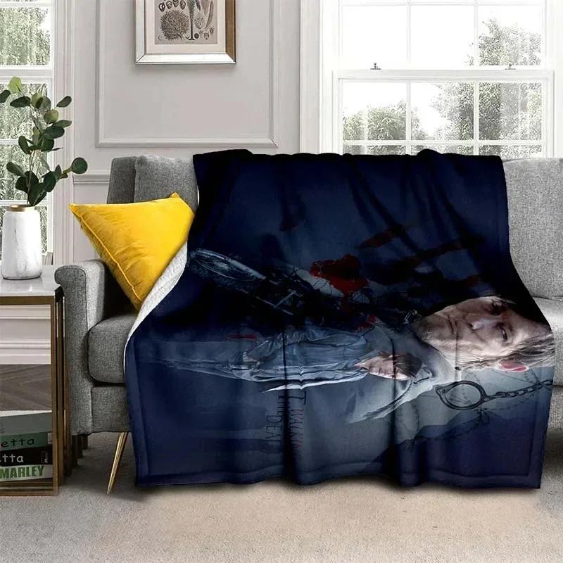 

Фланелевое одеяло из фильма «Ходячие мертвецы» Дэрила Диксона, теплое и мягкое одеяло для дивана, дивана, офиса, дома, путешествия, кемпинга, подарок на день рождения 30x40in