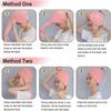 3-Pack Soft Microfiber Hair Towel Turbans with Buttons for Quick Drying, Ideal for Wet, Short, or Curly Hair