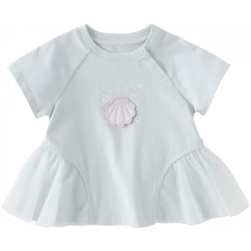 DAVE & BELLA Girls' Short-Sleeve Doll Top