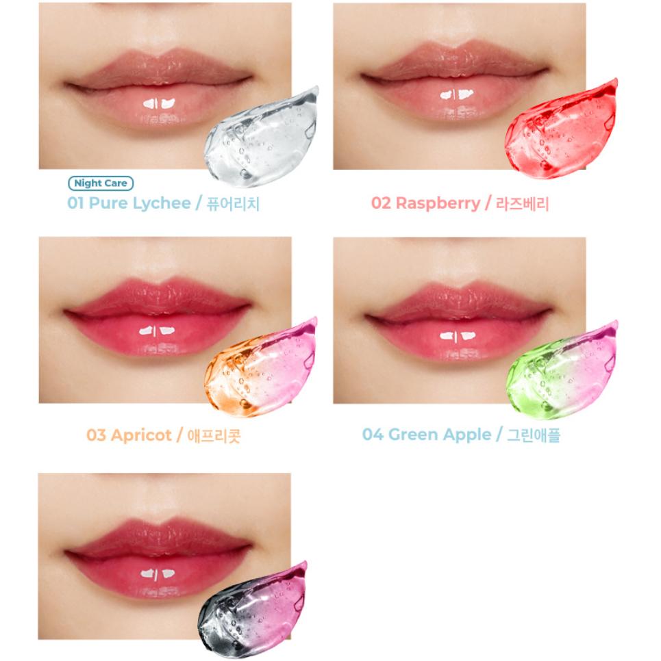 ELROEL Blanc Essential Lip Oil 4,5g/ 01 Pure Lychee 02 Raspberry 03 Apricot 04 Green Apple 05 Black Berry/ Korean Cosmetics, Kbeauty