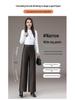 Women's High-Waist Leather Pants - Autumn/Winter 2025 Fashion: Slim Fit, Wide Leg, Versatile, Casual, Long Trousers.