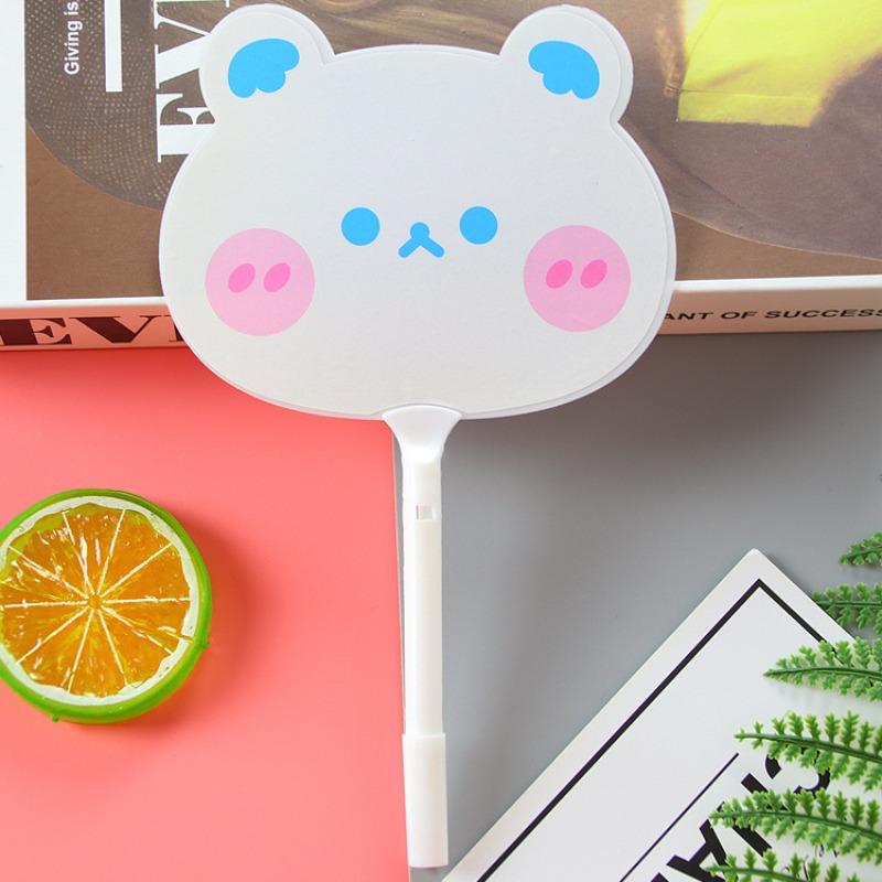 50Pcs Cartoon Creative Cute Rabbit Bear Fan Neutral Pen Creative Gift School Writing Supplies Ballpoint Pen