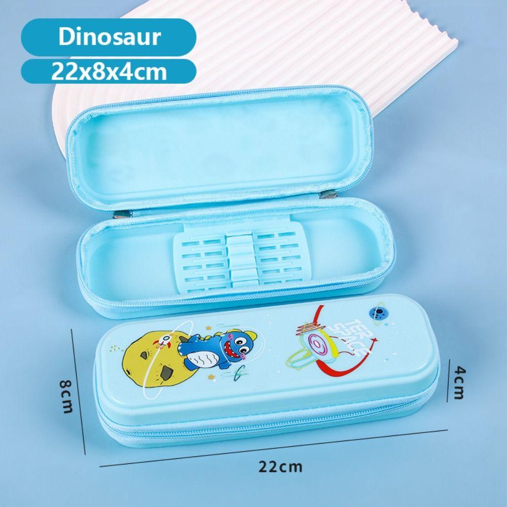 Multifunkční penál Dinosaurus/Raketa/Mořská panna Úložný box na psací potřeby Pouzdro na tužky Studentský dárek