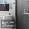 Frameless Glass Shower Door Hinge Rust-Resistant with Clamp