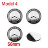 4Pcs 56mm 60mm 65mm Car Wheel Stickers Center Hub Cap Car Emblem Badge Decal For Mercedes Benz AMG W204 W205 W210 W211 W212 W213