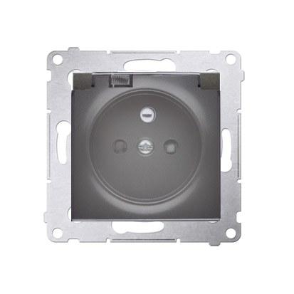 Socket for IP44 Version, Contact Cover Without Gasket, for Multiple Frames