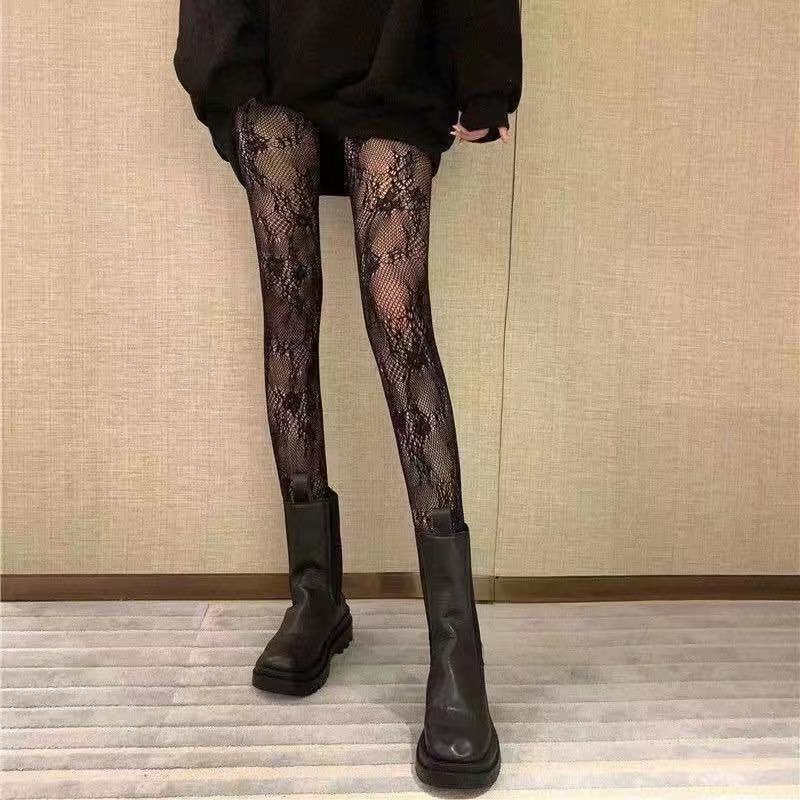 Sexy babes black silk fishnet socks jk socks summer thin white stockings anti-hook pantyhose