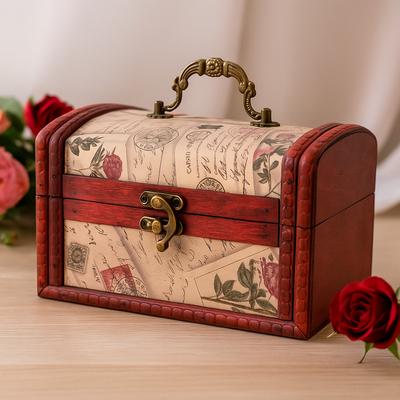 Kolonialboxen Set aus 2 Stück - Rosen-Design