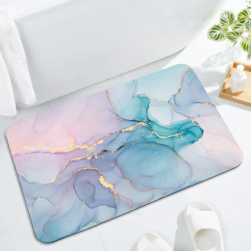 Waterproof Polyester Shower Floor Mat With Quick Dry Features For Bathroom And Entryway
