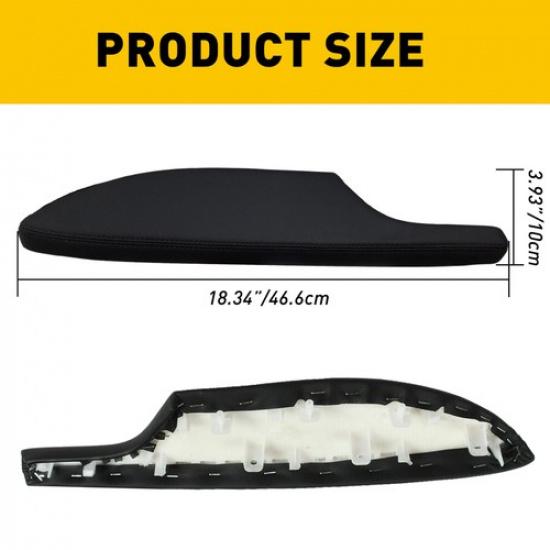 For 2008-2012 Honda Accord Coupe Left Side Door Armrest Panel ( Black Leather )