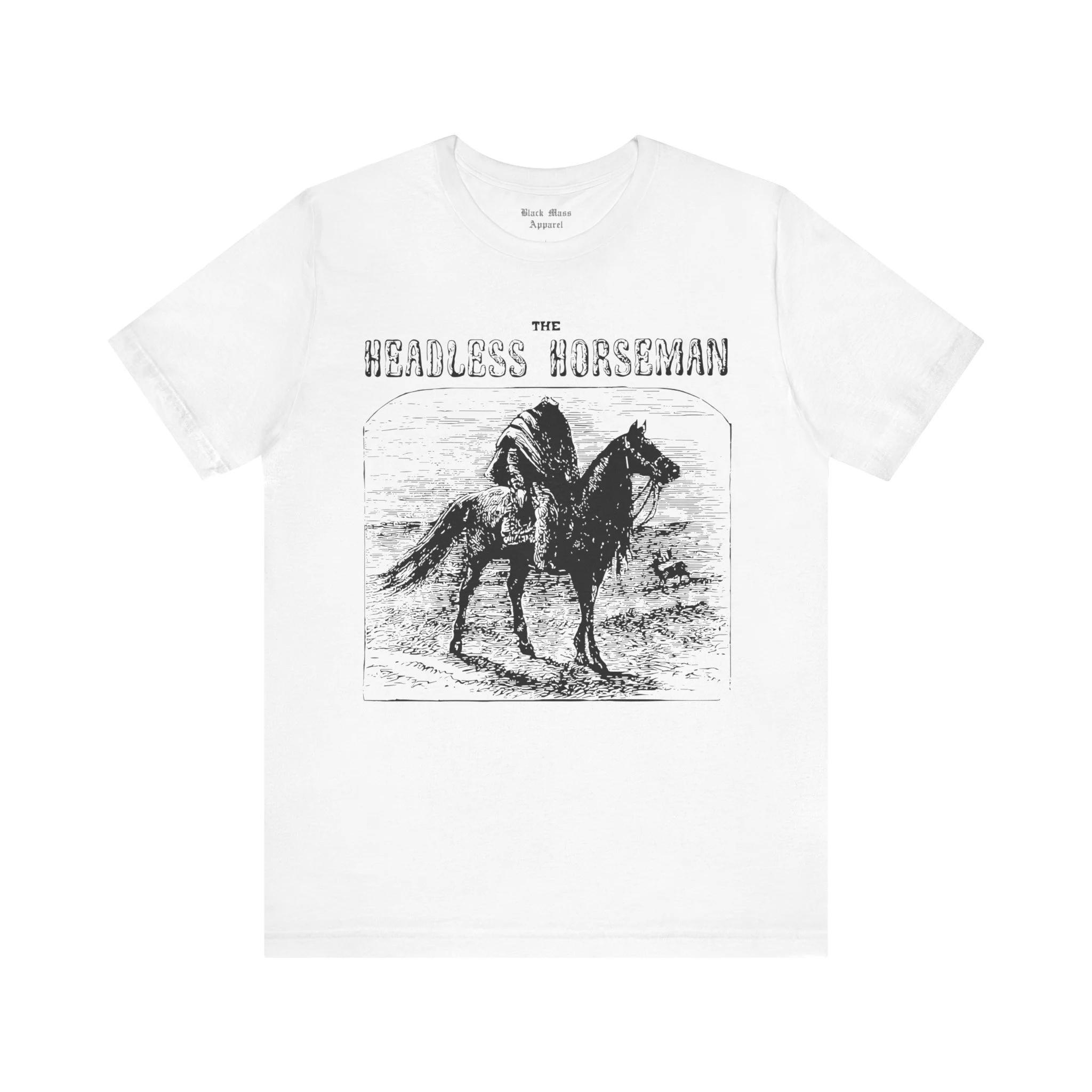 Headless Rider I Retro Halloween Sleepy Hollow Shirt Horror T-shirt Horror Novel Folk Unisex Jersey Short Sleeve T-shirt S