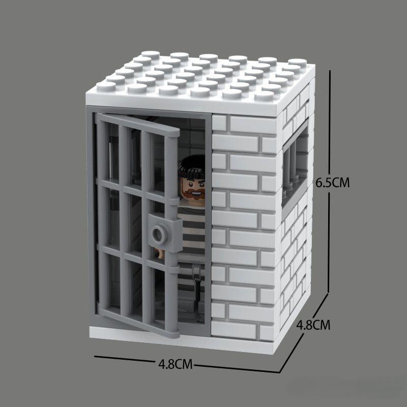 

Тюремная камера Маленький черный дом Полицейский участок Заключенный Плохой парень Военная сторожевая вышка Пазл Сборка Строительные блоки