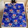 1PC Universidad De Chile Print Flannel Blanket, High Quality Comfortable for All Seasons, Home Decor, Warmth and Comfort, Perfect for Christmas Gifts
